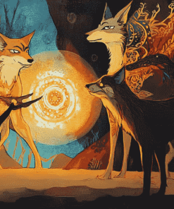 Four Souls Coyote Animations Diamond Painting