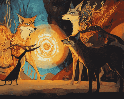 Four Souls Coyote Animations Diamond Painting