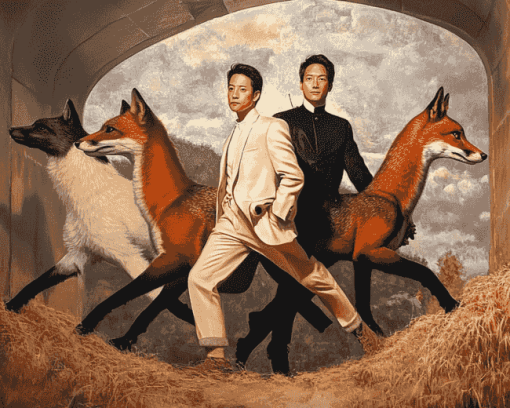 Fox Hunt Film Diamond Painting