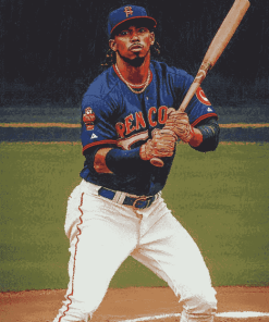 Francisco Lindor Baseball Icon Diamond Painting