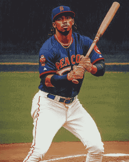 Francisco Lindor Baseball Icon Diamond Painting