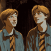 Fred and George Weasley Magic Diamond Painting