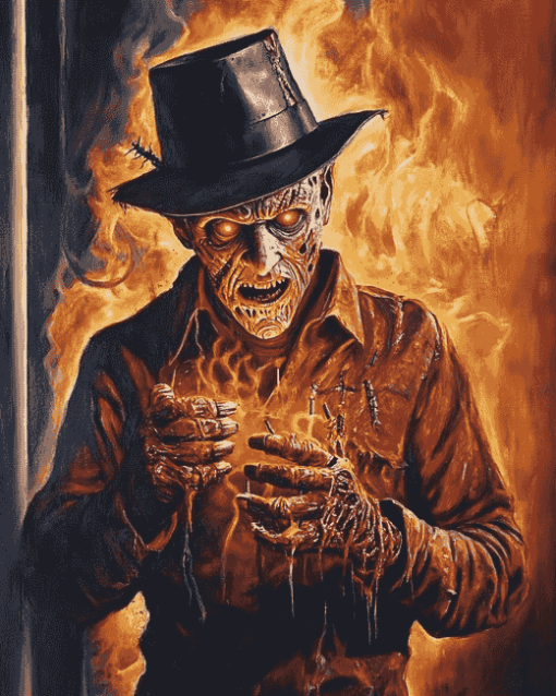 Freddy Krueger Movie Series Diamond Painting