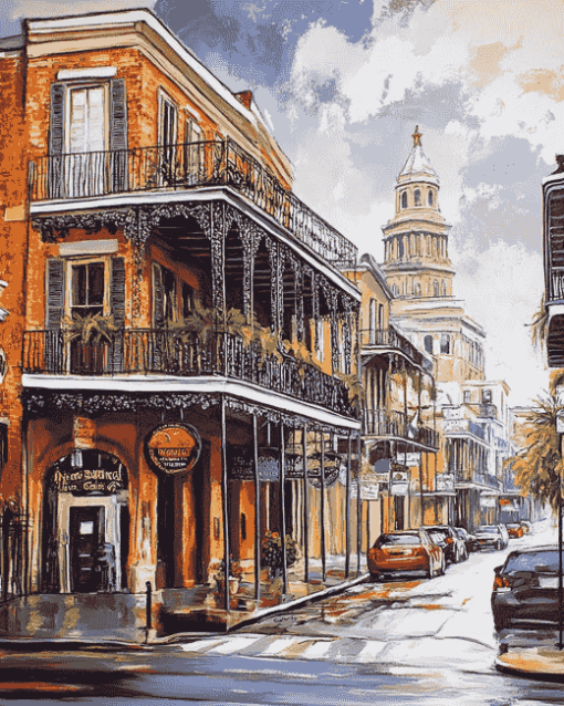 French Quarter New Orleans USA Diamond Painting