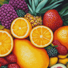 Fresh Tropical Fruit Collection Diamond Painting