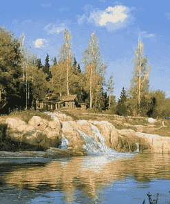 Frontierland Bay Lake Diamond Painting