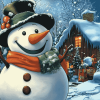 Frosty Snowman Christmas Magic Diamond Painting