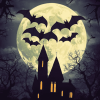 Full Moon Silhouette Diamond Painting