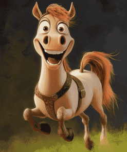 Funny Cartoon Horse Creations Diamond Painting