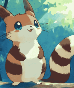 Furret Pokemon Art Diamond Painting