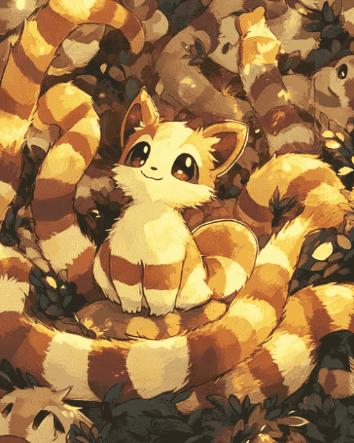 Furret Pokemon Art Diamond Painting