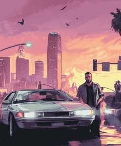 GTA 5 Iconic Characters Diamond Painting