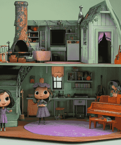 Gabbys Dollhouse Animation Diamond Painting