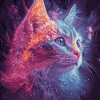 Galaxy Kitty Colorful Diamond Painting