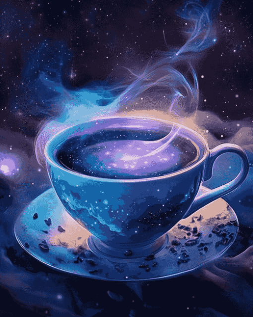 Galaxy Space Tea Diamond Painting