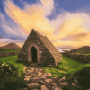 Gallarus Oratory Dingle at Sunset Diamond Painting