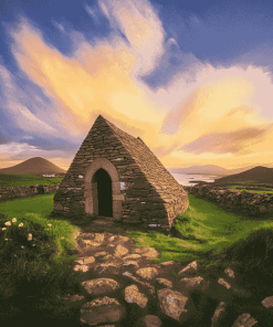 Gallarus Oratory Dingle at Sunset Diamond Painting