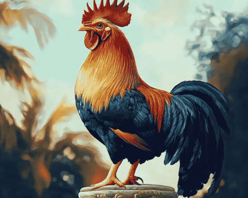 Gamecock Chicken Diamond Painting