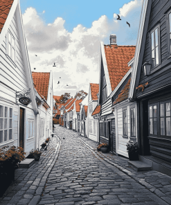 Gamle Stavanger Norway Diamond Painting