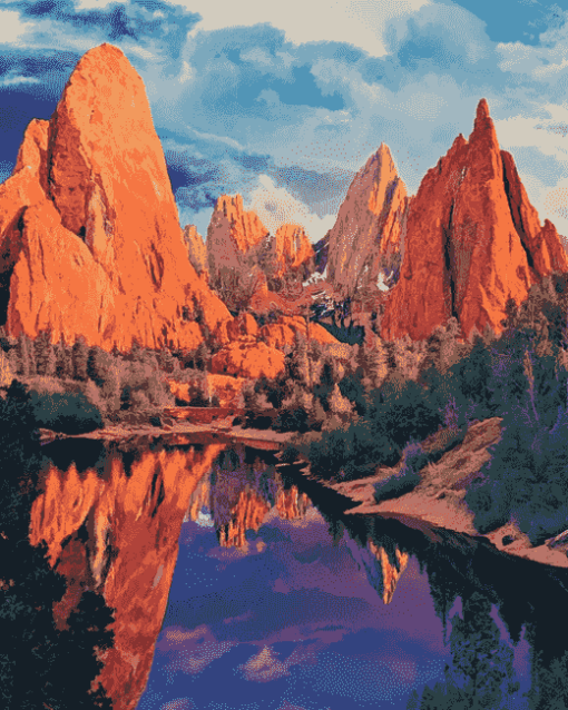 Garden Gods Colorado Landscape Diamond Painting