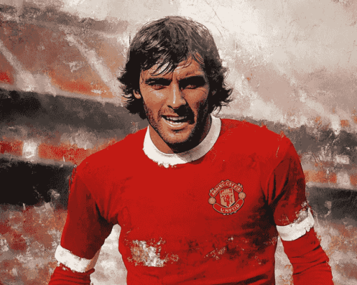 George Best Manchester United Diamond Painting