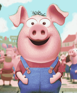 George Pig Cartoon Diamond Painting