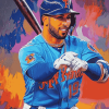 George Springer Baseball Diamond Painting