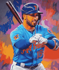 George Springer Baseball Diamond Painting