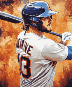 George Springer Baseball Icon Diamond Painting