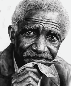 George Washington Carver Monochrome Diamond Painting