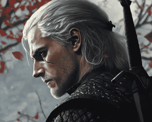 Geralt of Rivia The Witcher Diamond Painting