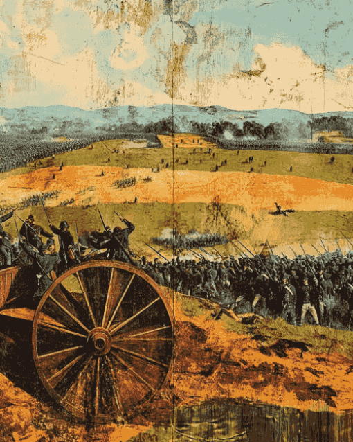 Gettysburg Military Scene Diamond Painting