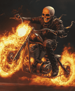 Ghost Rider Cartoon Diamond Painting