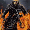 Ghost Rider Motorcycle Movies Diamond Painting