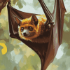 Giant Flying Fox Bat Diamond Painting