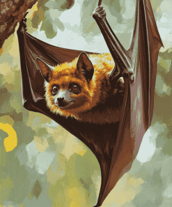 Giant Flying Fox Bat Diamond Painting