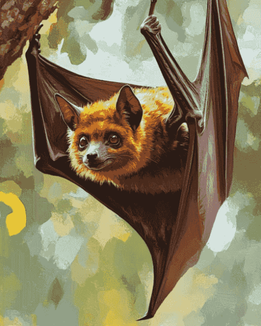 Giant Flying Fox Bat Diamond Painting