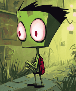 Gir Invader Zim Cartoons Diamond Painting