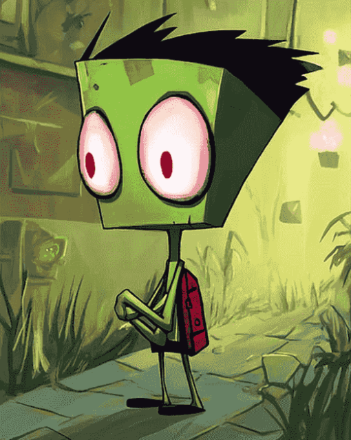 Gir Invader Zim Cartoons Diamond Painting