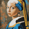 Girl With The Pearl Earring Vintage Diamond Painting