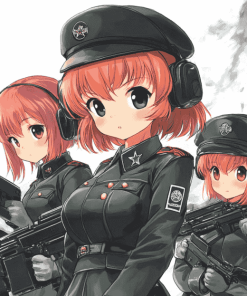 Girls Und Panzer Anime Diamond Painting