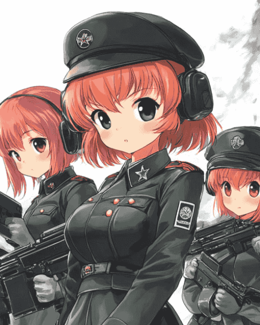 Girls Und Panzer Anime Diamond Painting