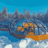 Glass Igloo Winter Wonderland Diamond Painting