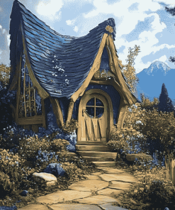 Gnome Cabin Retreat Diamond Painting