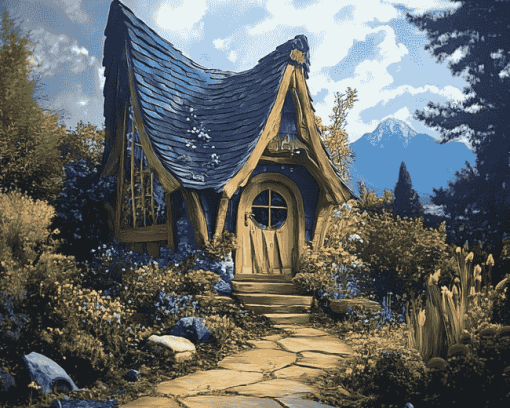 Gnome Cabin Retreat Diamond Painting