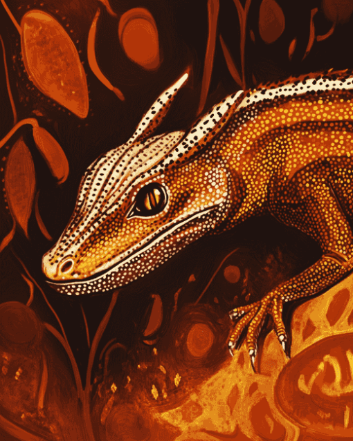 Goanna Dragon Diamond Painting