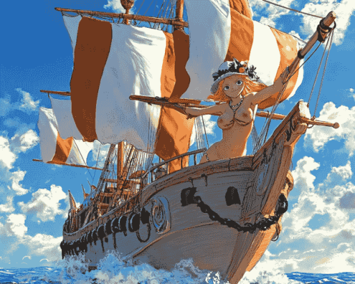 Going Merry One Piece Diamond Painting