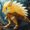 Gold Tenrec Sonic Diamond Painting