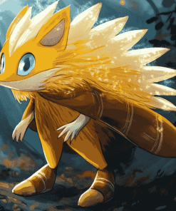 Gold Tenrec Sonic Diamond Painting