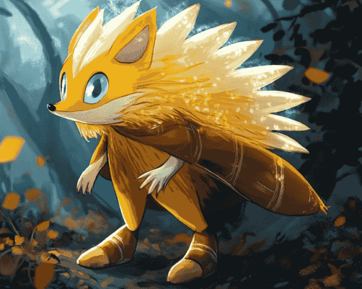 Gold Tenrec Sonic Diamond Painting